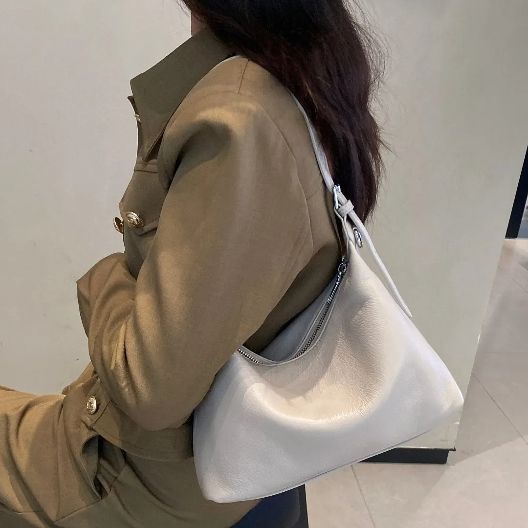 Luxury Ziploc Bags - Tas Selempang Kulit Gandum Penuh Mewah