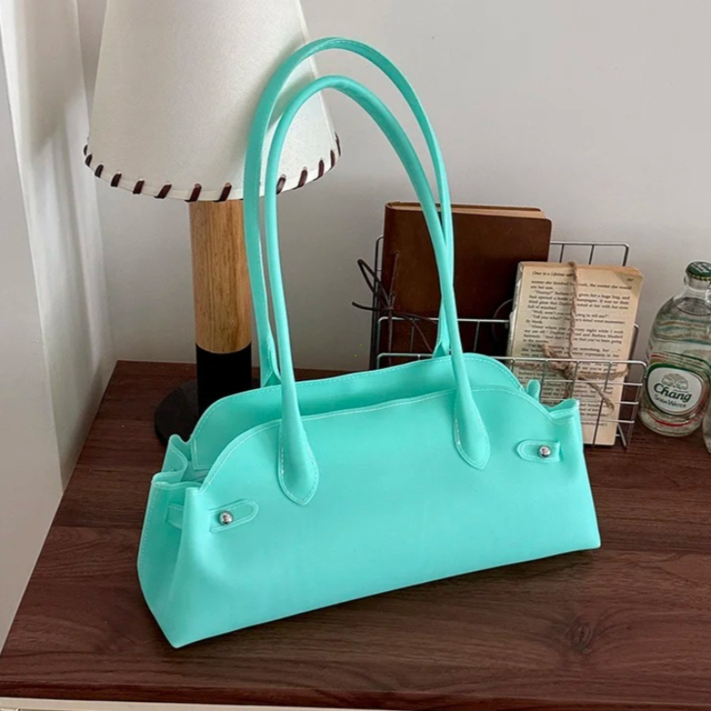 Luxury Bags Coach - Tas Tangan Wanita PVC Warna Solid