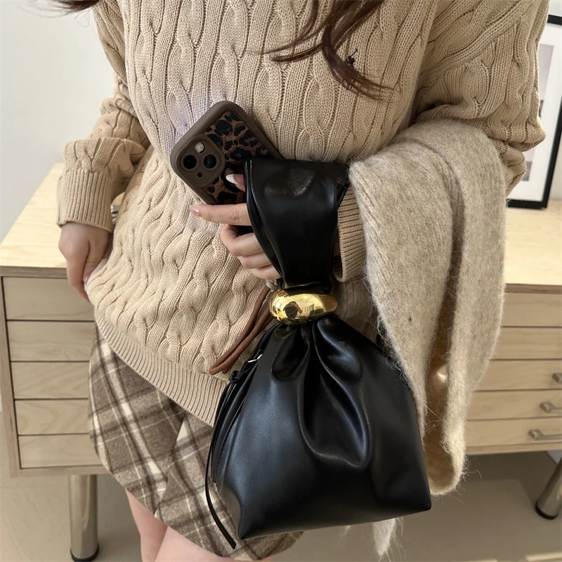 Luxury Ziploc Bags - Tas Selempang Mini Lipat Kulit PU