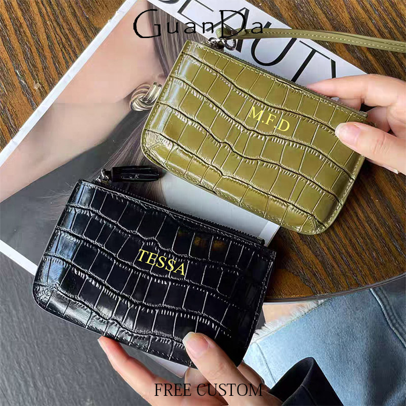 Luxury Ziploc Bags - Dompet Koin Kulit Asli Motif Buaya