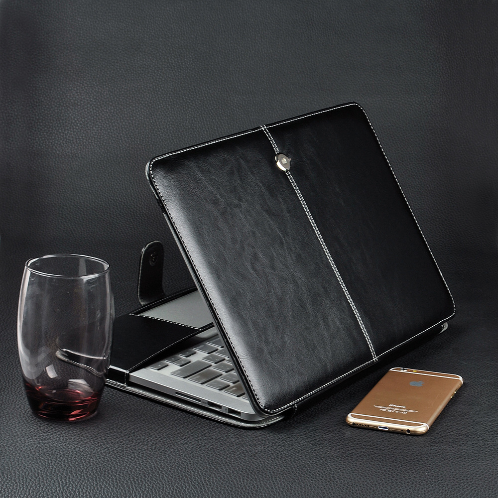 Laptop Bag Leather 15 - Fashion PU Kulit Laptop untuk Apple
