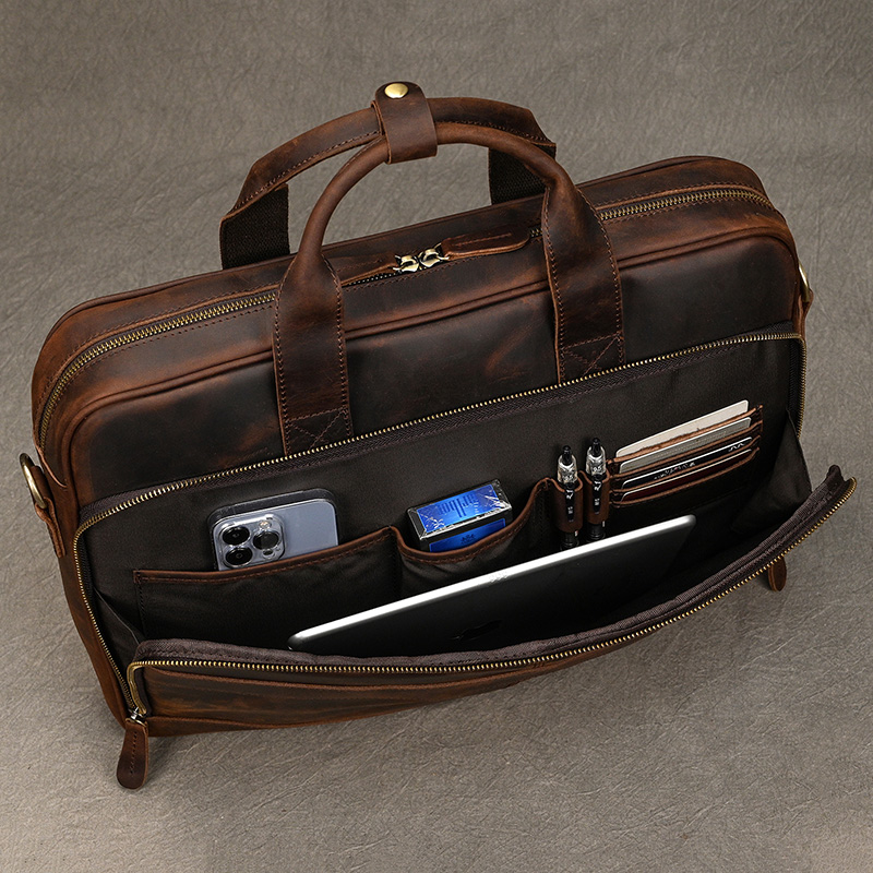 Tas Kantor Pria Kulit Asli Cra - Laptop Bag Leather 15 ulasan dan harga