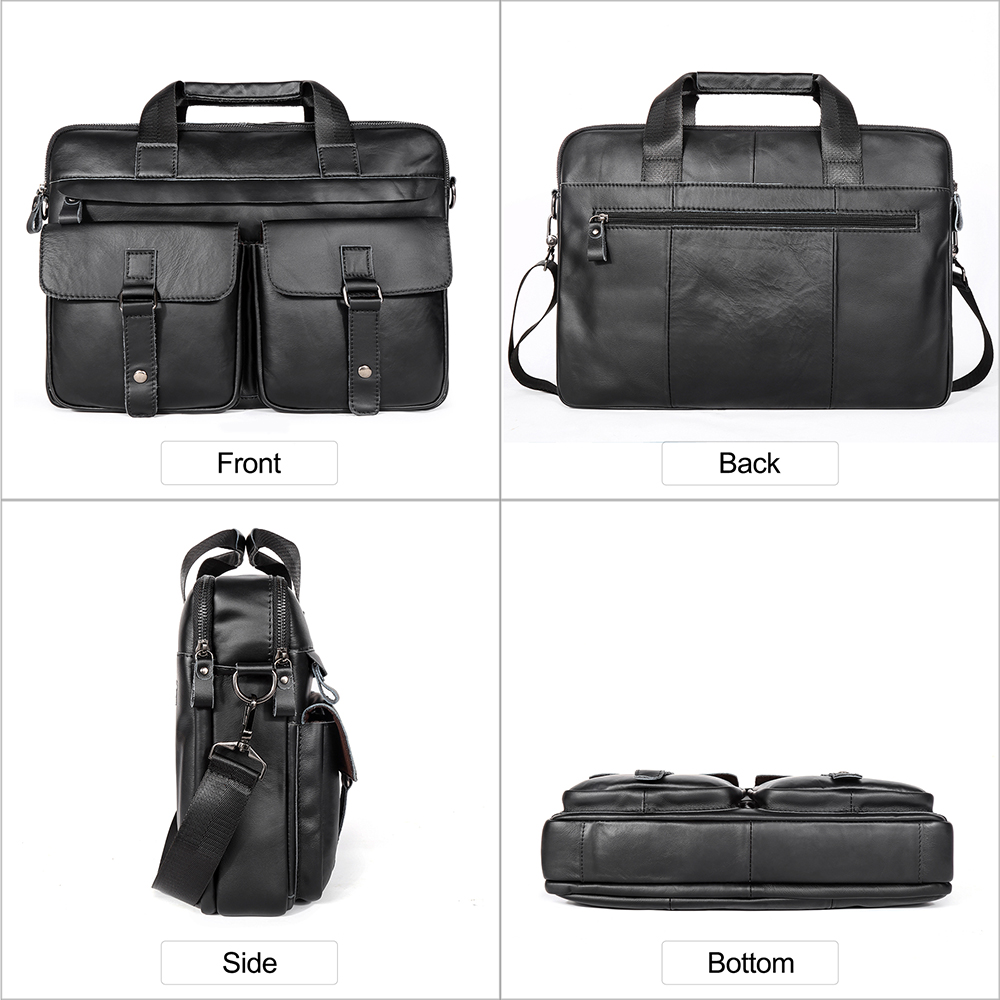 JOYIR Tas Kerja Pria Kulit Asl - Laptop Bag Leather 15 ulasan dan harga