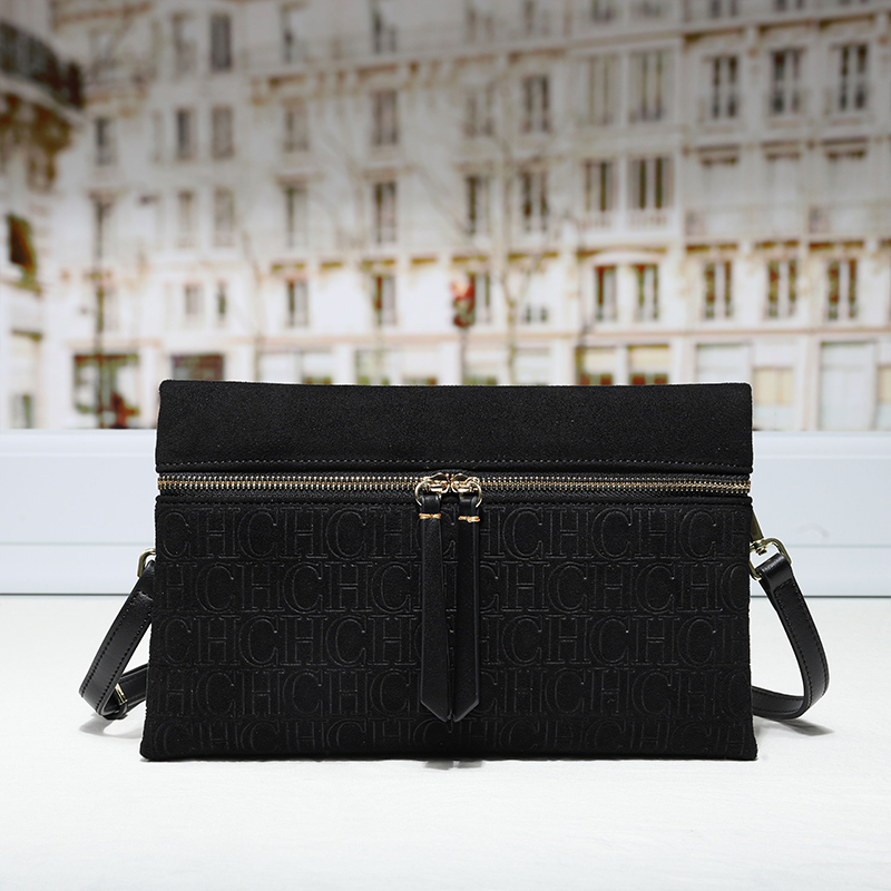 Tas Selempang Suede Embos Mono - Luxury Ziploc Bags ulasan dan harga