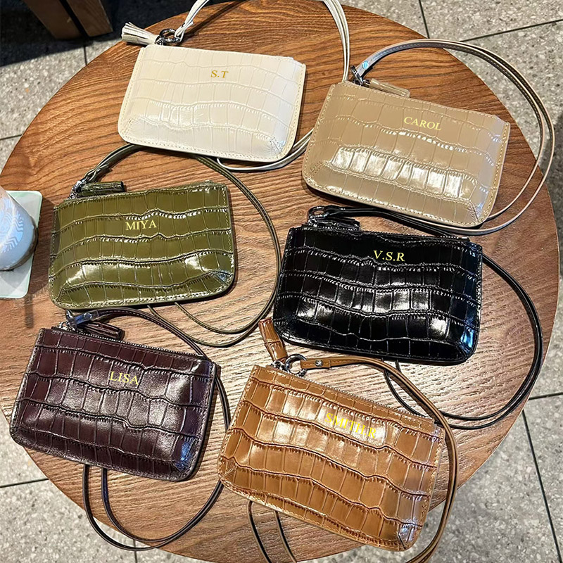 Dompet Koin Kulit Asli Motif B - Luxury Ziploc Bags ulasan dan harga