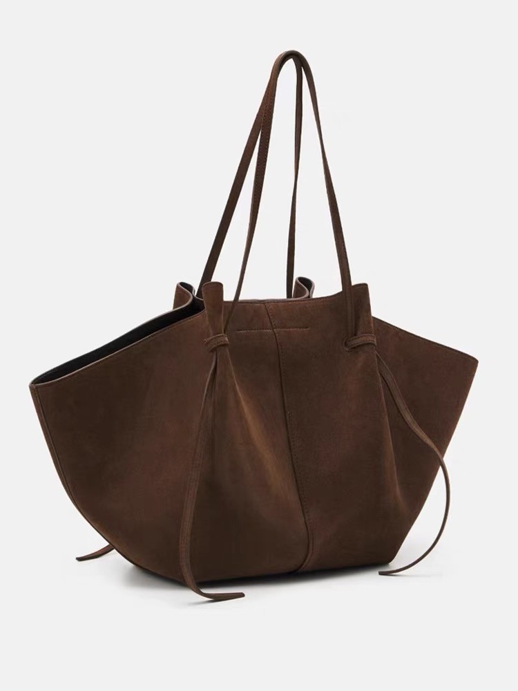Tas Tote Suede Palsu untuk Wan - Luxury Bags Names ulasan dan harga