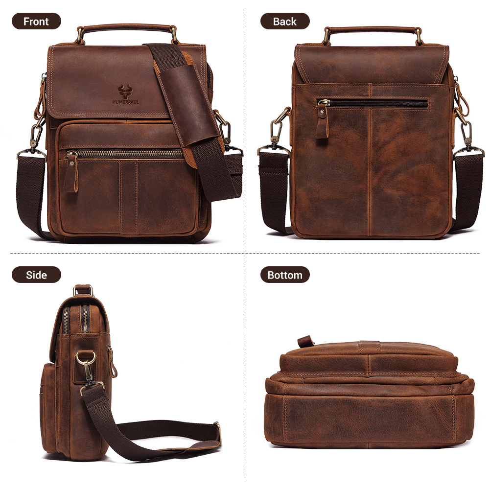 HUMERPAUL tas bahu pria kulit  - Luxury Bags Coach ulasan dan harga