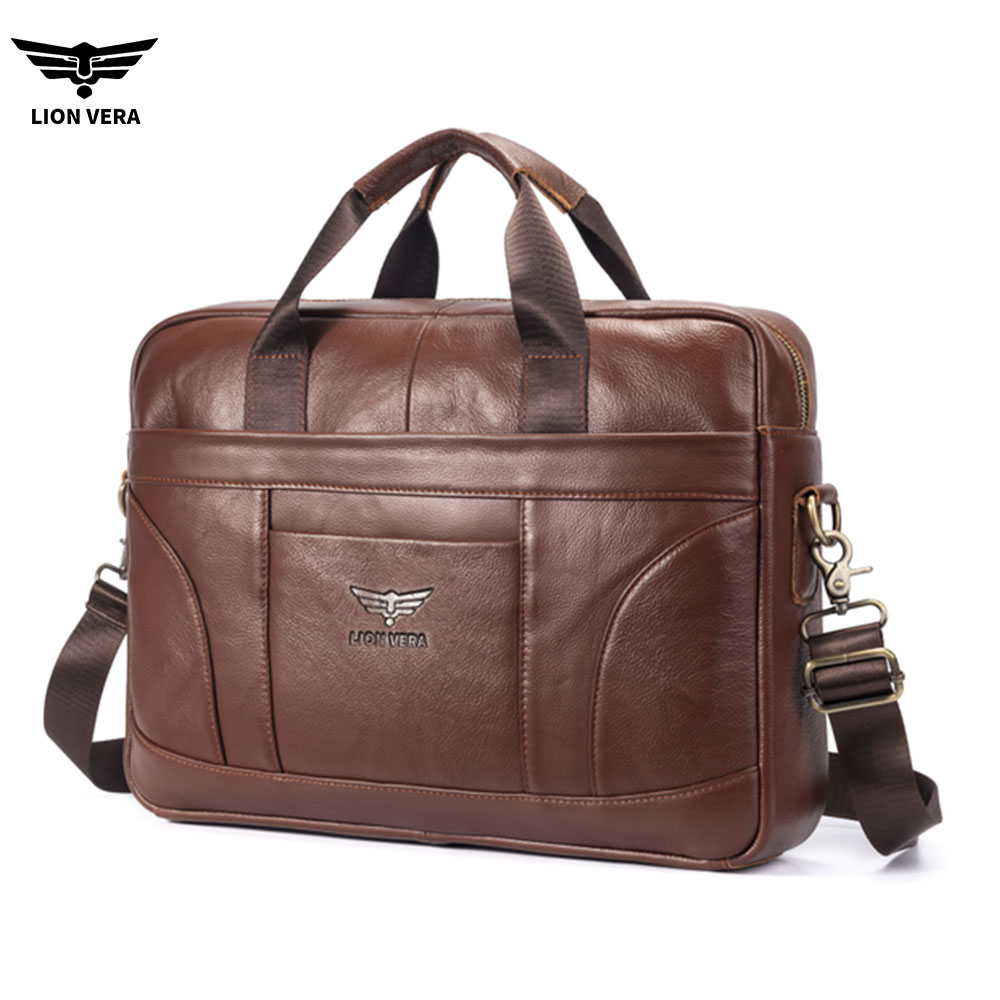 LION VERA Tas Kerja Kulit Asli - Laptop Bag Leather 15 ulasan dan harga