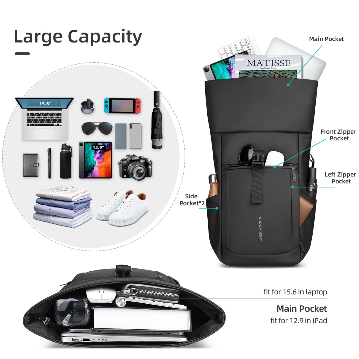 Heroic Knight Ransel Rolltop M - Luxury Bags Coach ulasan dan harga